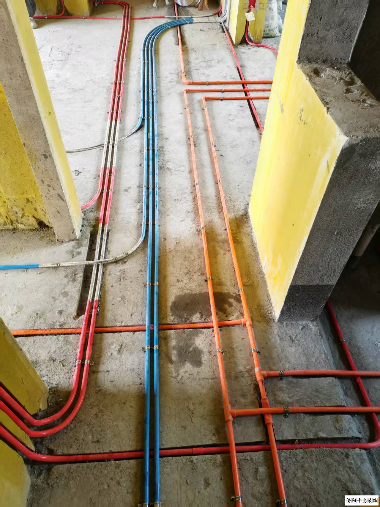 洛陽千島裝飾水電改造施工現(xiàn)場