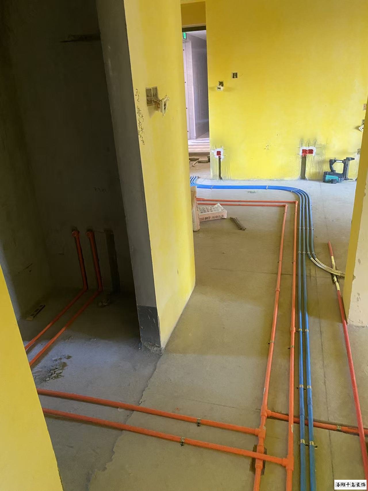 洛陽千島裝飾水電施工照片